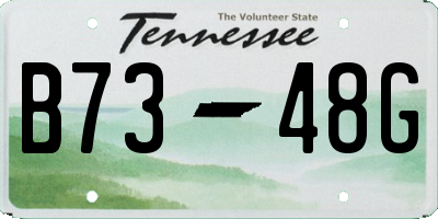 TN license plate B7348G