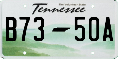 TN license plate B7350A