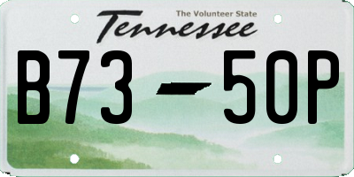 TN license plate B7350P