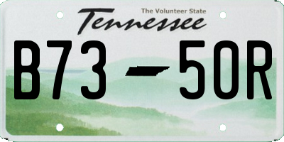 TN license plate B7350R
