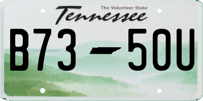 TN license plate B7350U