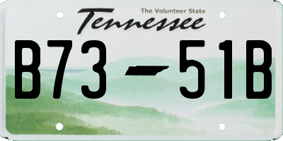 TN license plate B7351B