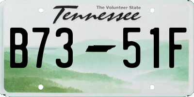 TN license plate B7351F