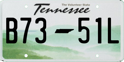 TN license plate B7351L