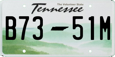 TN license plate B7351M