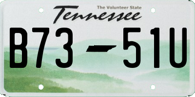 TN license plate B7351U