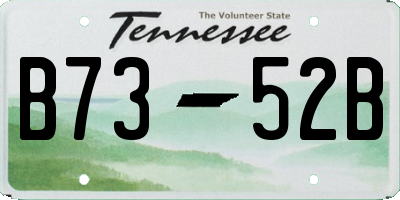 TN license plate B7352B
