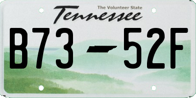 TN license plate B7352F