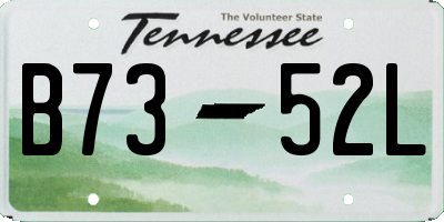 TN license plate B7352L