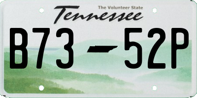 TN license plate B7352P