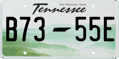 TN license plate B7355E