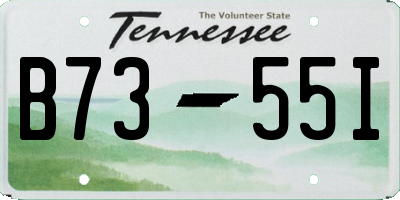 TN license plate B7355I