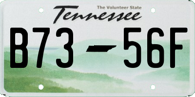 TN license plate B7356F