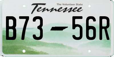 TN license plate B7356R
