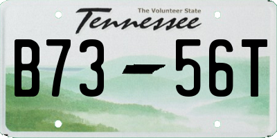 TN license plate B7356T