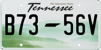 TN license plate B7356V