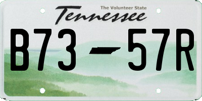 TN license plate B7357R