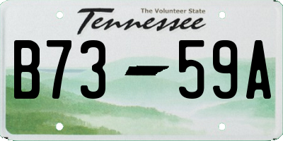 TN license plate B7359A