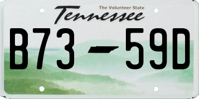 TN license plate B7359D