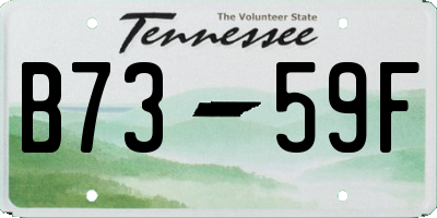 TN license plate B7359F
