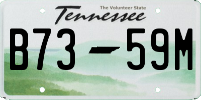 TN license plate B7359M