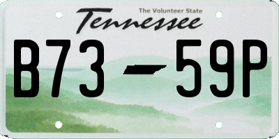 TN license plate B7359P