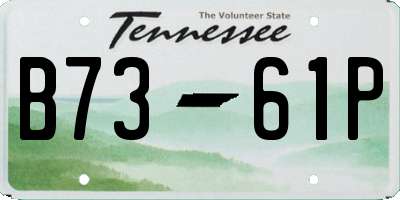 TN license plate B7361P