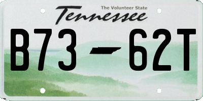 TN license plate B7362T