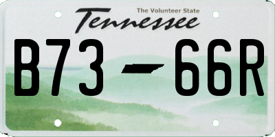 TN license plate B7366R