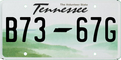 TN license plate B7367G