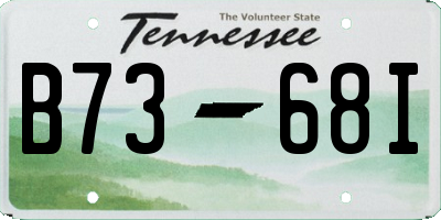 TN license plate B7368I