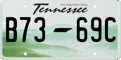 TN license plate B7369C