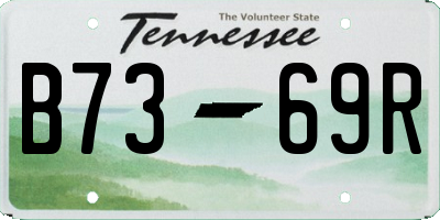 TN license plate B7369R