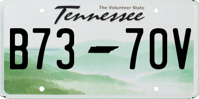 TN license plate B7370V