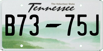 TN license plate B7375J