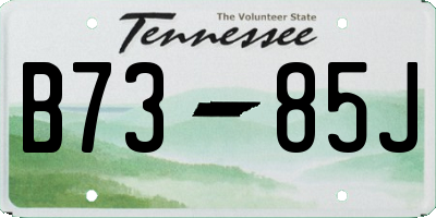 TN license plate B7385J