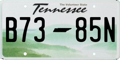 TN license plate B7385N