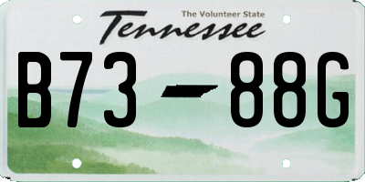 TN license plate B7388G