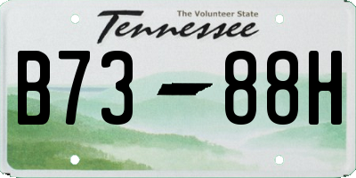 TN license plate B7388H