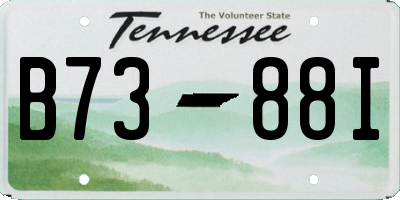 TN license plate B7388I