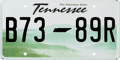 TN license plate B7389R