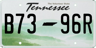TN license plate B7396R