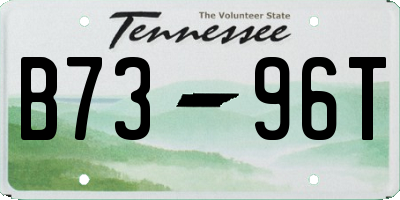 TN license plate B7396T