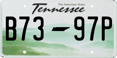 TN license plate B7397P