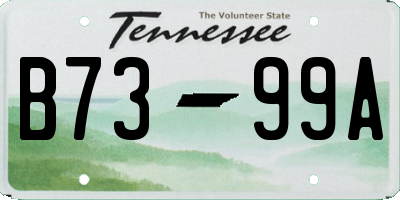 TN license plate B7399A