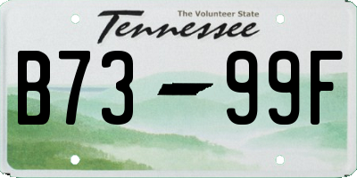 TN license plate B7399F