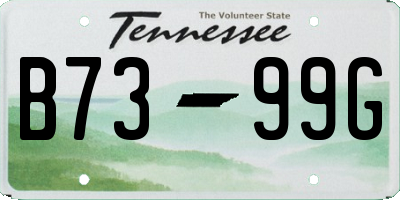 TN license plate B7399G