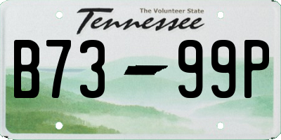 TN license plate B7399P