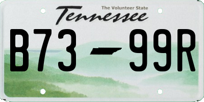 TN license plate B7399R