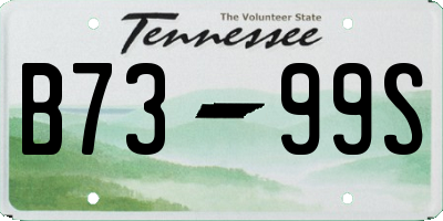 TN license plate B7399S